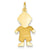 14k Gold Satin Boy Charm hide-image