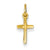 14k Gold Small Cross Charm hide-image