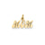 Mom Charm in 14k Gold