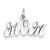 14k White Gold Mom Charm hide-image