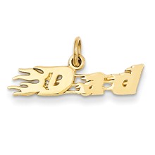 14k Gold Flaming Dad Charm hide-image