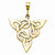 14k Gold Trinity pendant, Exquisite Pendants for Necklace