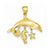 Dolphin Charm in 14k Gold