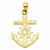 14k Gold Mariner's Cross Pendant, Pendants for Necklace