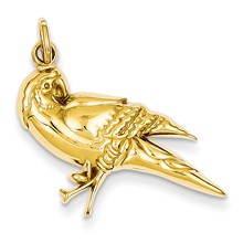 14k Yellow Gold Parrot Charm hide-image