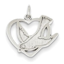 14k White Gold Peace Bird Charm hide-image