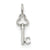 14k White Gold C Key Charm hide-image