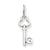 14k White Gold G Key Charm hide-image