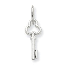 14k White Gold I Key Charm hide-image