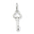 14k White Gold I Key Charm hide-image