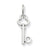 14k White Gold O Key Charm hide-image