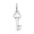 14k White Gold T Key Charm hide-image