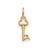 A Key Charm in 14k Gold