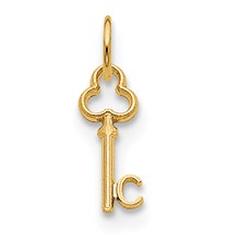 14k Gold C Key Charm hide-image