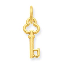 14k Gold J Key Charm hide-image