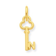 14k Gold N Key Charm hide-image