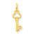 14k Gold P Key Charm hide-image