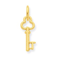 14k Gold T Key Charm hide-image