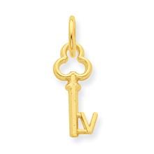 14k Gold V Key Charm hide-image