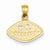 14k Gold #1 Football Pendant, Pendants for Necklace