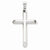 14k White Gold Polished Hollow Cross pendant, Pretty Pendants for Necklace