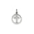 Eternal Life Cross Charm in 14k White Gold