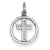 14k White Gold Eternal Life Cross Charm hide-image