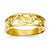 14k Yellow Gold Triple Dolphin Band Ring