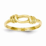 14k Yellow Gold Love Knot Wedding Band