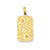 NUGGET DAD DOG TAG Charm in 14k Gold