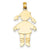 14k Gold girl Charm hide-image