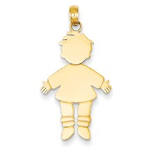 14k Gold boy Charm hide-image