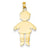 14k Gold boy Charm hide-image