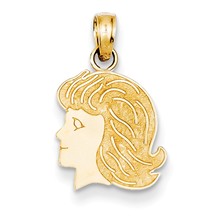 14k Gold girl Charm hide-image