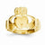 14k Yellow Gold Men's Claddaugh Ring