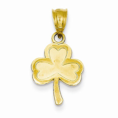 14k Gold 3 Leaf Clover pendant, Appealing Pendants for Necklace