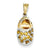 14k Gold & Rhodium Prong-Set November/Citrine Baby Shoe Charm hide-image