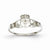 14k White Gold Polished Claddagh Ring