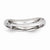 14k White Gold Polished Stackable Wave Ring