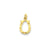 Solid Polished Horseshoe Charm in 14k Gold
