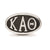 Kappa Alpha Theta Oval Letters Charm Bead in Sterling Silver