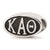 Sterling Silver LogoArt Kappa Alpha Theta Oval Letters Bead