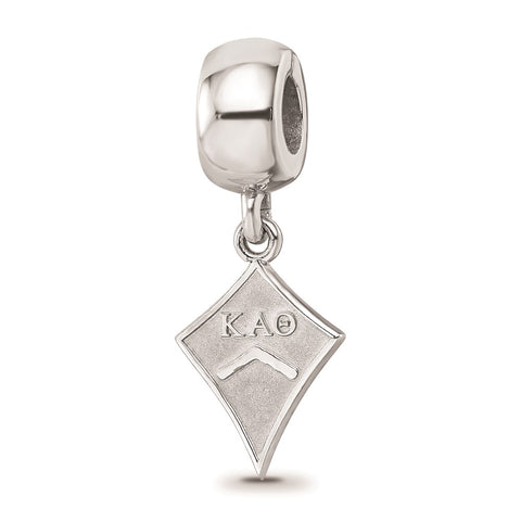 Sterling Silver LogoArt Kappa Alpha Theta Kite Bead