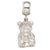 Kappa Delta Teddy Bear On Charm Bead in Sterling Silver