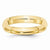 14k Yellow Gold 4mm Knife Edge Comfort Fit Wedding Band