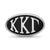 Kappa Kappa Gamma Oval Letters Charm Bead in Sterling Silver