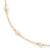 Gold-Plated Small White Glass Pearl Necklace