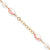 Gold Plated Pink Glass Pearl and Crystal Bracelet