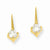 Gold-plated Drop CZ Earrings