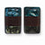 Tapak Wood Green/Blue Broken Capiz 1.5in Rectw Clip-on Earrings